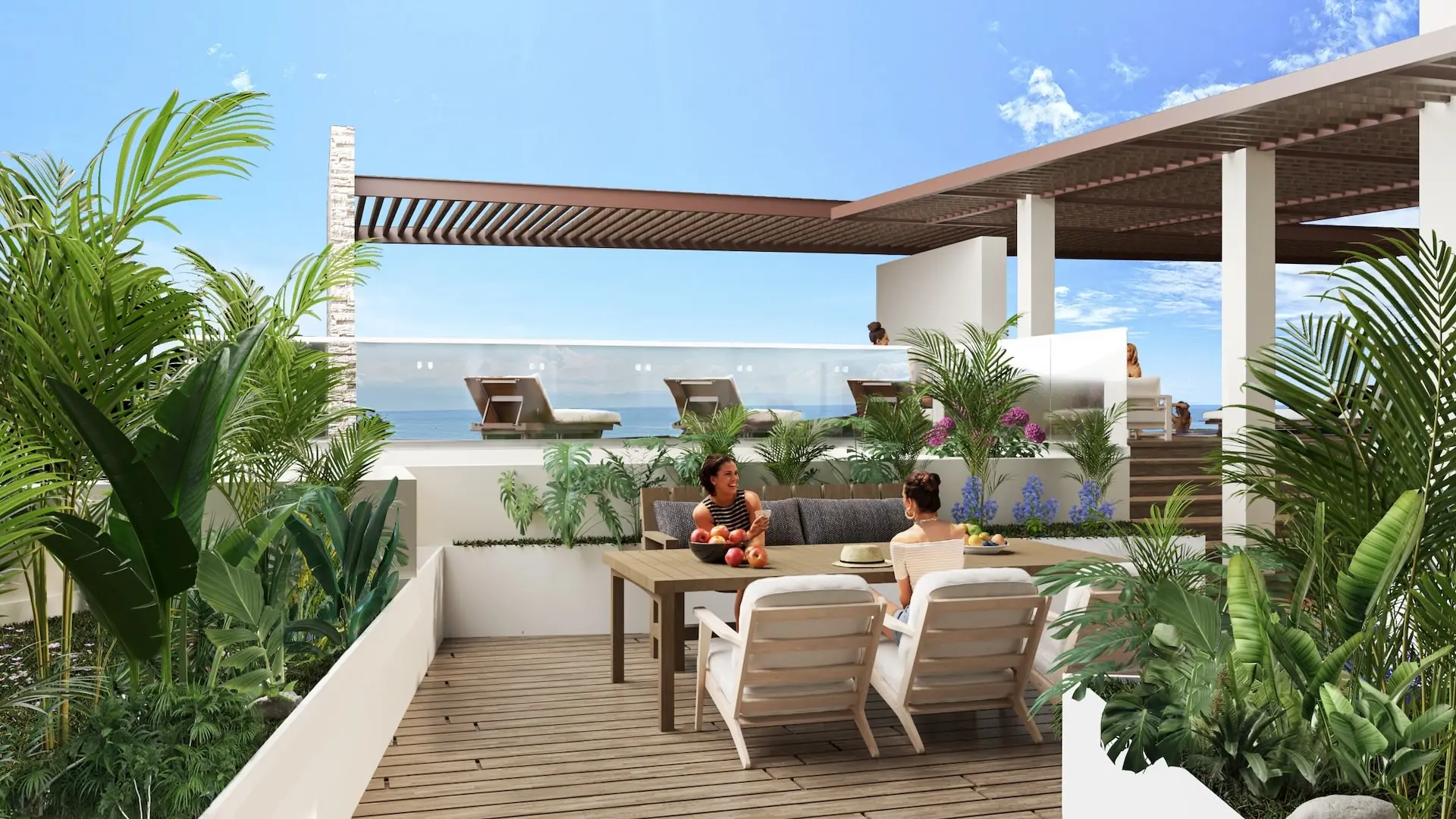 The One Residences - Terraza y alberca